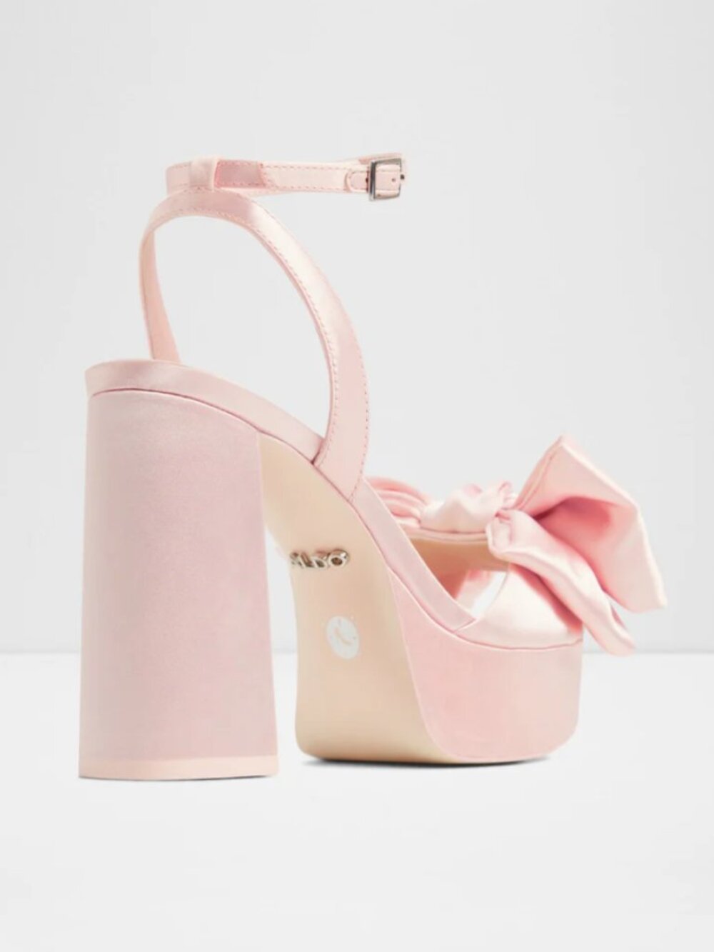 ALDO x Disney - "Stepsister" Pink Bow Heeled Sandals - Picture 6 of 7